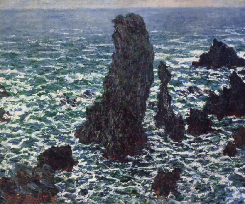 Claude Monet Rocks at Belle-lle France oil painting art